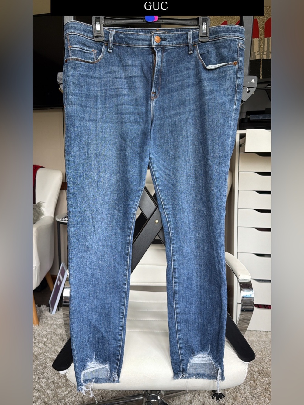 Abercrombie mid rise ankle jeans